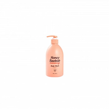 Гель для душа с медом и ароматом персика Honey Baobab Body Wash Peach