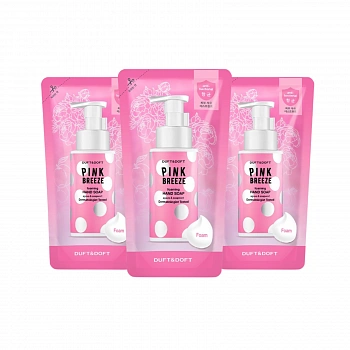Парфюмированное мыло для рук (сменный блок) 3шт 02 Pink Breeze Foaming Hand Soap Refill 3ea